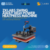 ZKLabs Swing Away High Power Heatpress Machine for T Shirt Sublimation and DTF Machine Printer - 23x30 cm 1000W